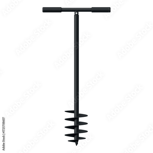 Portable garden auger tool for efficient planting and digging tasks in home gardens and outdoor spaces