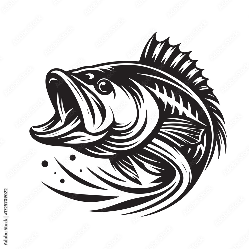 Fototapeta premium Fish Vector Illustration | Fishing Logo Design