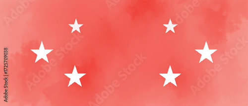China flag red watercolor background with stars  vector design