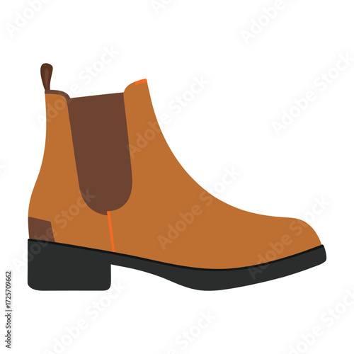 Chelsea  boot isolated on white