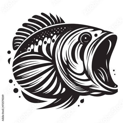 Fish Vector Illustration | Fishing Logo Design