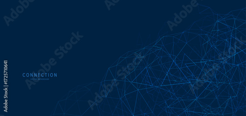 Network background. Connection Concept. Vector Technology Background