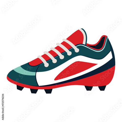 football cleat isolated on white background