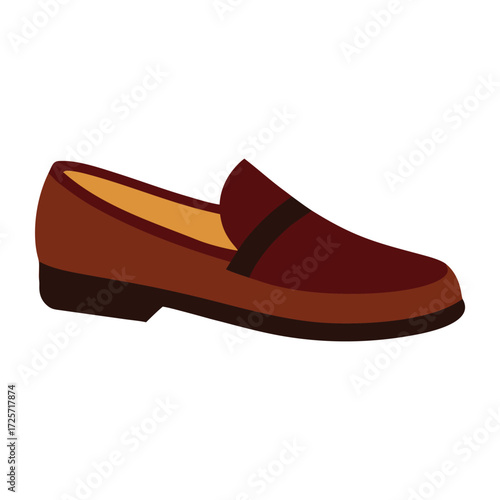 loafers shoe on white