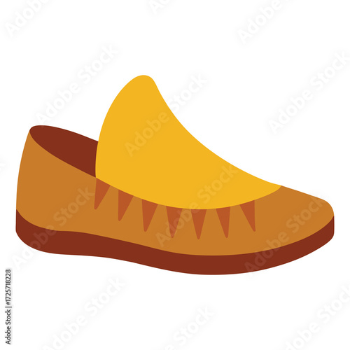 vector illustration of a moccasins