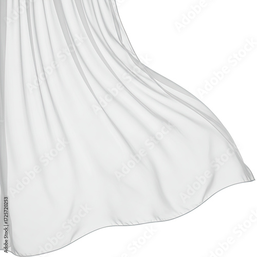 curtain isolated on white background
