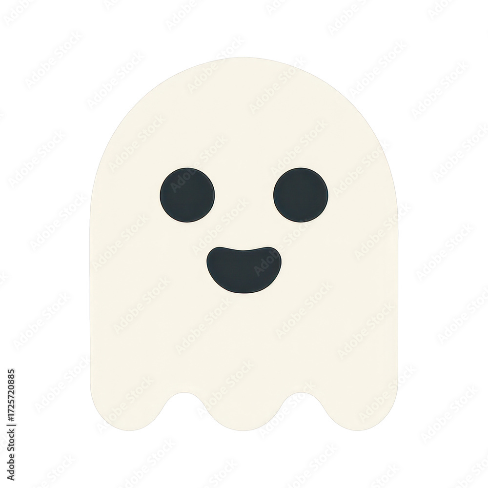 Fototapeta premium PNG Cute ghost with happy expression.