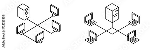 Comparison of centralized and decentralized network structures for data management and connectivity