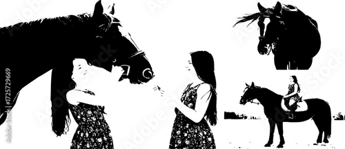 girl with horse
