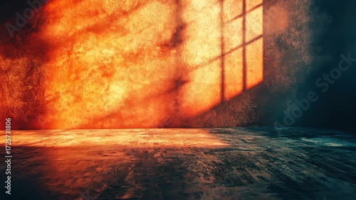 Sunlight Streaming Through Window Interior.