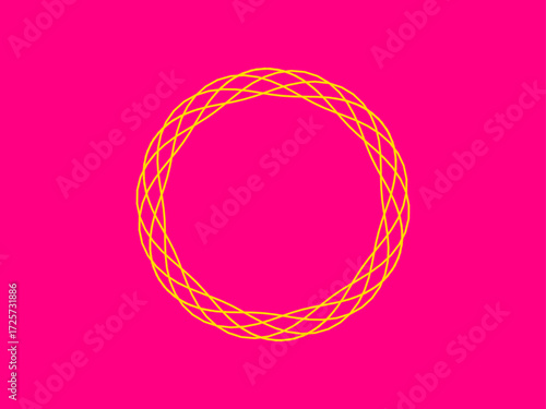 Formes géométriques de Cercles entrelacés et de Lignes circulaires