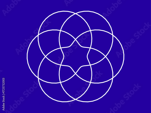 Formes géométriques de Cercles entrelacés et de Lignes circulaires