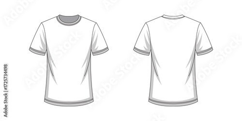 plain t shirt vector fashion apparel illustration design