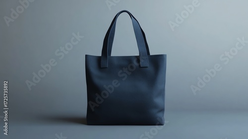 A realistic photo of a plain canvas tote bag in natural offwhite color, placed on a clean white background No design or logo