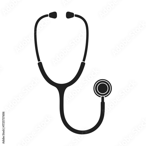 vector stethoscope isolated on white background