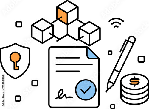 Innovative smart contracts with blockchain technology for secure transactions and agreements
