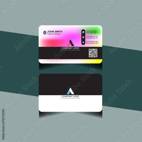 modern business card professional brand