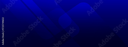 Abstract blue background with glowing geometric lines. Modern blue gradient square shape design simple