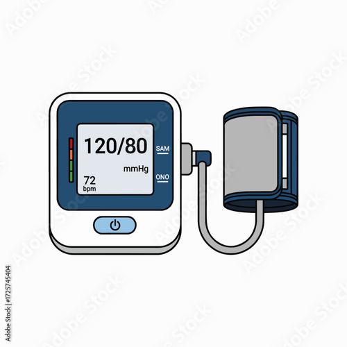 Digital Blood Pressure Monitor Device for Home Health Monitoring