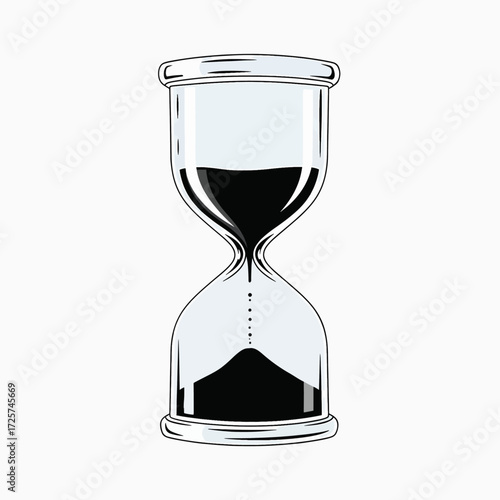 Understanding the Passage of Time Measured by a Classic Hourglass Sand Timer