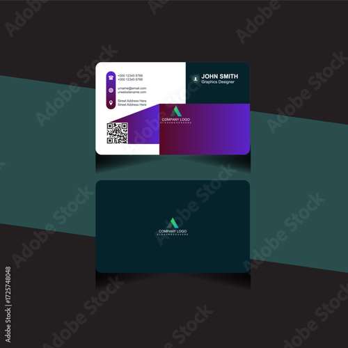 modern business card professional brand