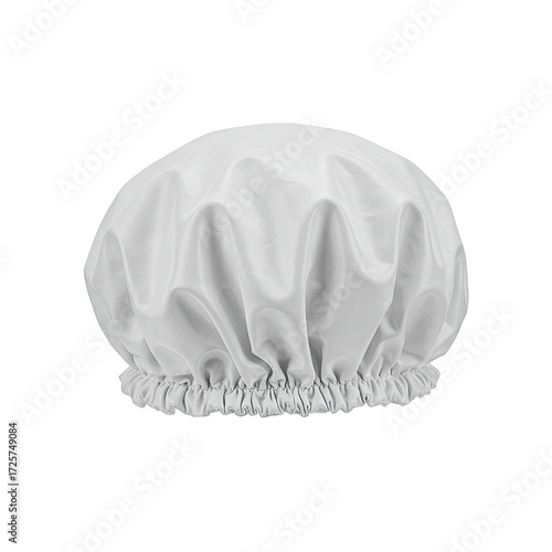 shower cap on white background