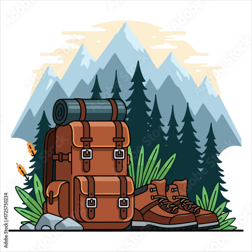 Adventure Pack & Boots in Meadow View
