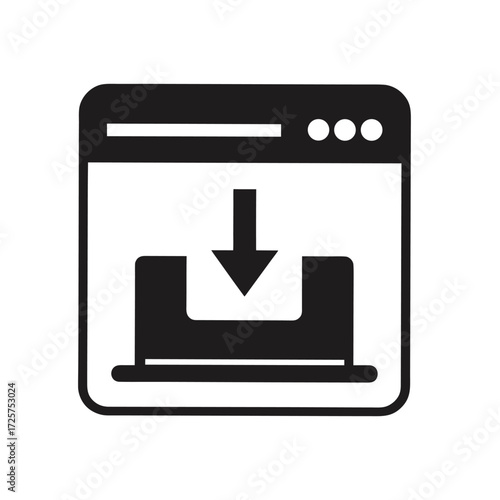 download icon on a white background