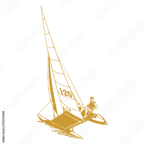 Icon Sailboat gold_2