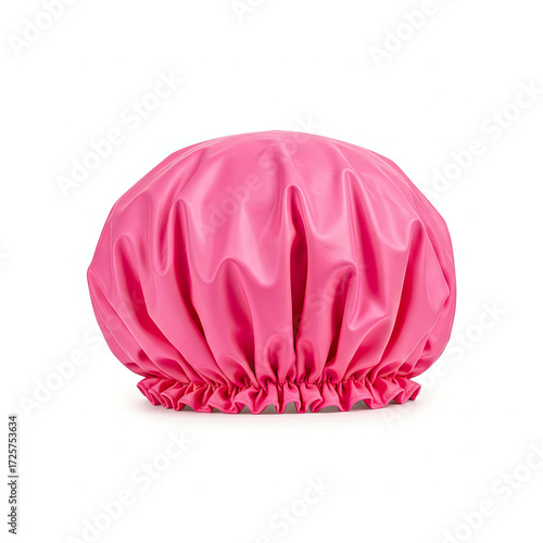 shower cap on white background