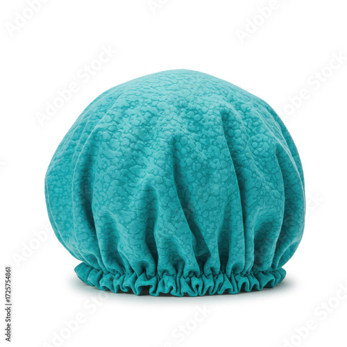 shower cap on white background