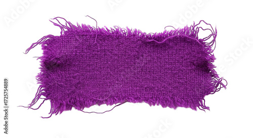 Wallpaper Mural Purple Knitted Fabric Swatch with Frayed Edges Detail. Torontodigital.ca