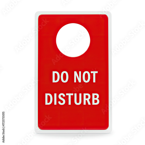 do not disturb sign isolated on white