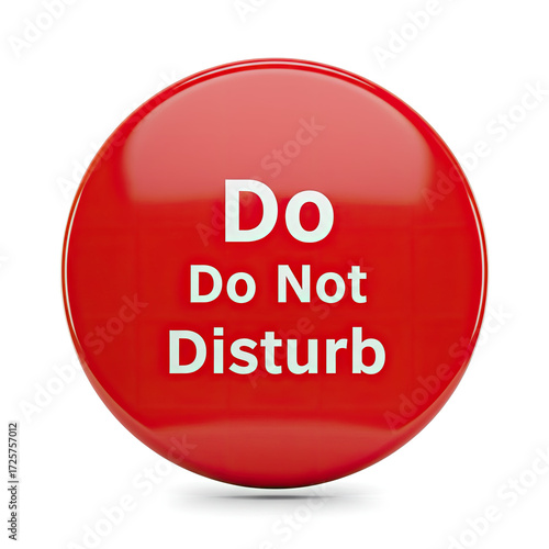 do not disturb sign isolated on white