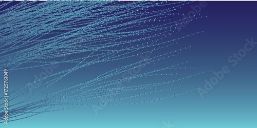 Abstract blue gradient with dynamic flowing textured lines creating a deep ocean wave pattern.