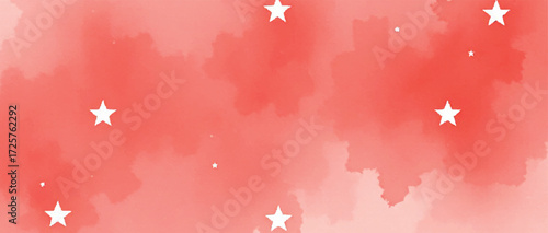 China flag red watercolor background with stars  vector design