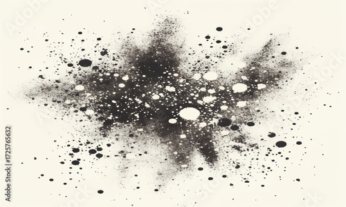 Abstract grunge dust and urban texture in vector distressed overlay style placed on a clean white background.