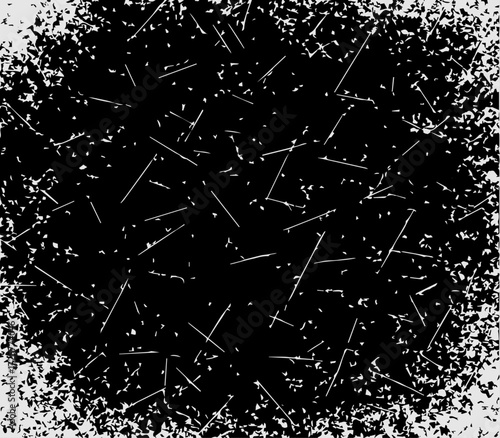 Abstract grunge black and white scratch marks in detailed vector illustration design placed on a background.
