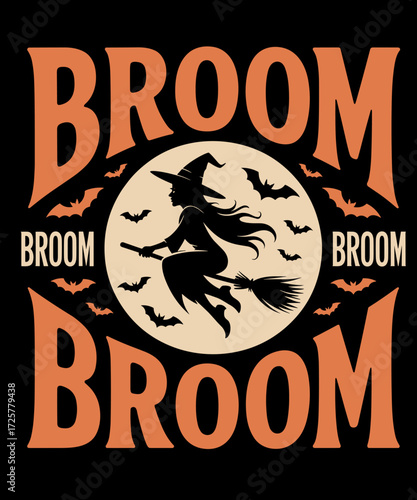 Halloween Brooms Spooky Witch