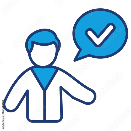 Accept Blue Icon