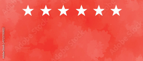 China flag red watercolor background with stars  vector design