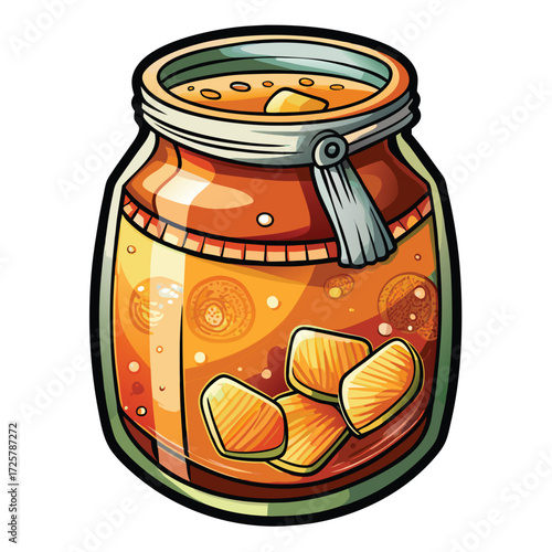 Delicious Homemade Peach Jam in a Glass Jar Recipe delicious
