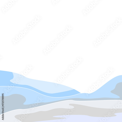 Winter vector illustration. Snowdrifts on a transparent background.
