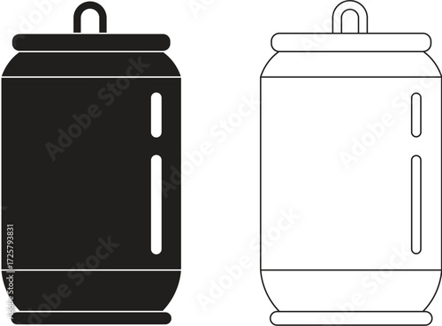 soda tin can vector illustration