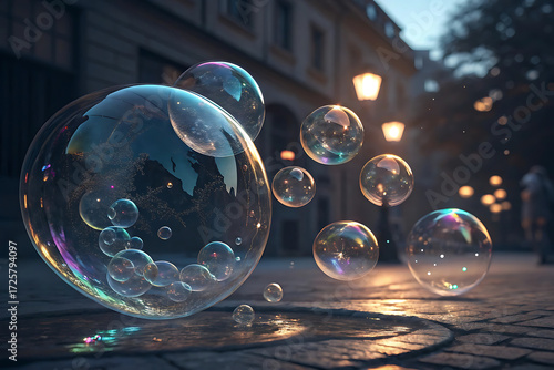 Surreal Dreamlike Soap Bubble Digital Art in 8K