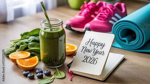 Start 2026 strong with healthy habits fueled by vibrant green smoothies and energizing exercise for a happy, healthy you