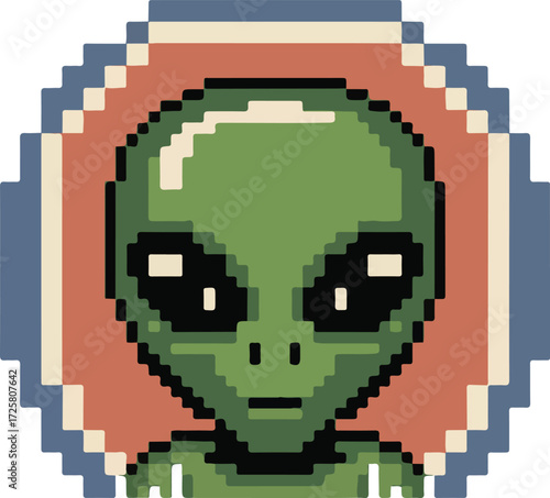 pixel art deco style vector illustration