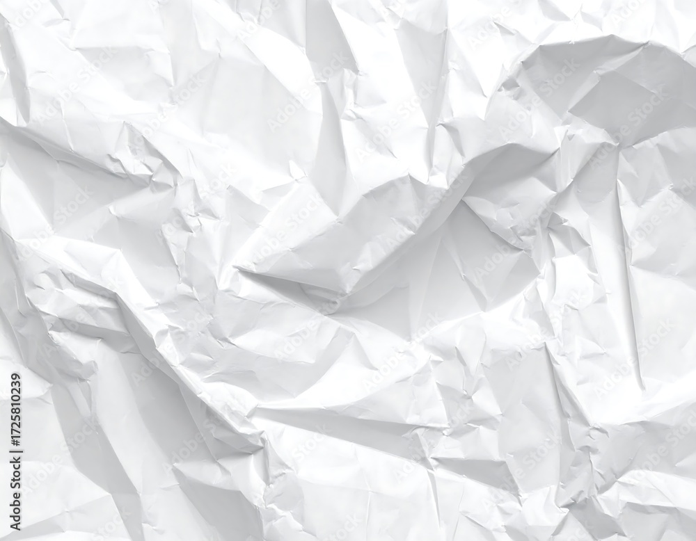 Obraz premium Crumpled white paper texture (2)