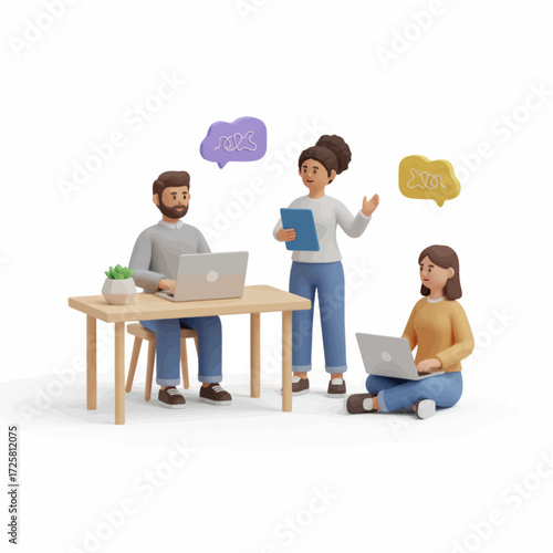 gemini-2_5-flash-image-preview_A_3D_illustration_in_a_clean__modern__and_slightly_stylized_aesthetic__The_scene_depicts_three_diver-0_3910c167-fb0e-409e-a052-1d5be0f28bd9_traced