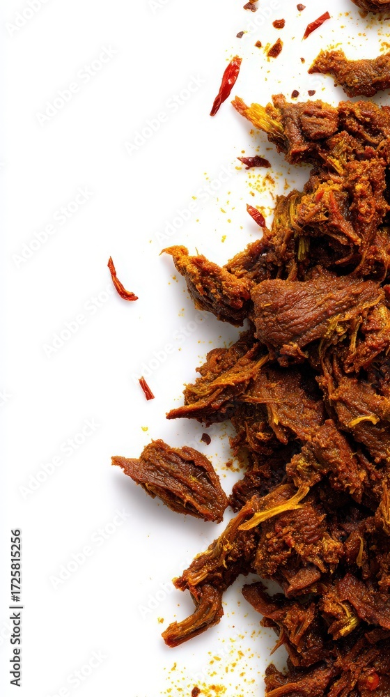 Obraz premium flavorful spicy rendang beef curry